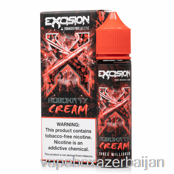 Vape Baku Robokitty Cream - Excision - Alt Zero - 60mL 0mg